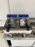 Q-Gastro 2 pans Elektrische Friteuse 2x 10L (Nieuw) 230V, Ophalen of Verzenden, Nieuw in verpakking