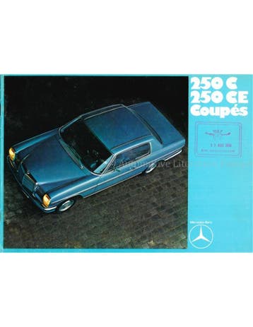 1970 MERCEDES BENZ E KLASSE COUPE BROCHURE DUITS, Boeken, Nieuw, Author