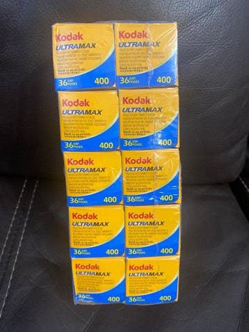 Kodak Lot of 10x Kodak UltraMax 400 Color Negative 35mm Film, Nieuw
