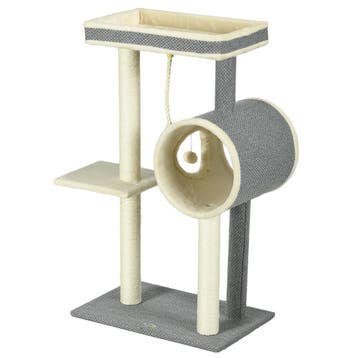TRUUSK Krabpaal 104 cm - Kattenboom met Kattenhol - Kattenkr, Verzenden, Nieuw