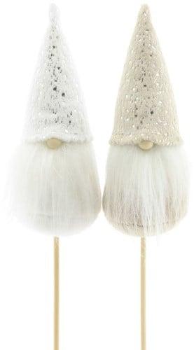 Santa’s kerstkabouter Joy 12 cm stok 50 cm per 5 stuks, Ophalen of Verzenden, Nieuw