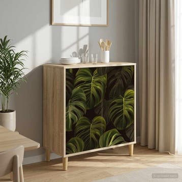 vidaXL Dressoir ELBURG Sonoma 69 x 33 x 75 cm Bewerkt hout, Verzenden, Nieuw, Overige houtsoorten, Minder dan 50 cm