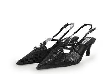 Steve Madden Slingbacks in maat 39 Zwart, Verzenden, Zwart, Steve Madden, Zo goed als nieuw