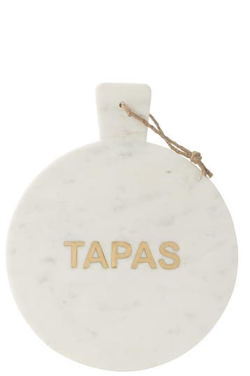 Kaasplank Rond Tapas Marmer Wit, Verzenden, Nieuw