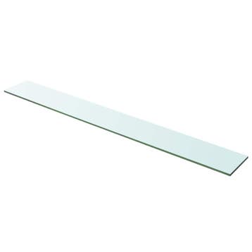 vidaXL Wandschap transparant 100x12 cm glas, Verzenden, Nieuw