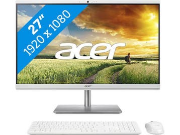 Acer Aspire C27-195ES - All-in-One PC - QWERTY (2023), Computers en Software, Verzenden, Zo goed als nieuw, Acer