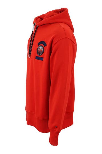 Tommy Hilfiger Hoodie in maat M Rood, Kleding | Heren, Truien en Vesten, Verzenden, Gedragen, Overige kleuren, Tommy Hilfiger