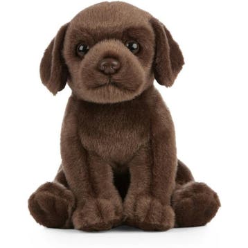 Living Nature - Labrador knuffel - bruin - 16 cm - pluche, Verzenden, Nieuw