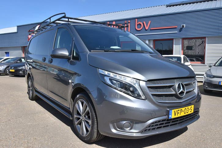 Zakelijke Lease |  Mercedes-Benz Vito 114 CDI Lang, Auto's, Bestelauto's, Onderhoudsboekje, Lease, Zwart, Automaat, Overige kleuren