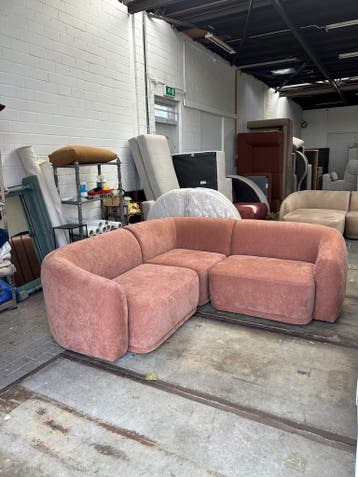 4x6 sofa X5 – Modulaire Design Bank Roest Uni - Modulaire, Ophalen of Verzenden, Zo goed als nieuw, Rechte bank, 200 tot 250 cm