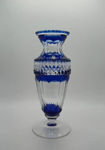 Val Saint Lambert - René Delvenne - Vaas - Gary - Kristal -, Antiek en Kunst, Antiek | Glas en Kristal