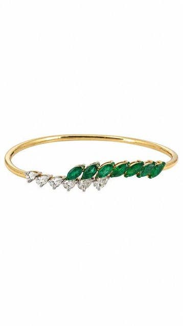 Armband - 14 karaat Geel goud - 2.70ct. tw. Smaragd -, Nieuw