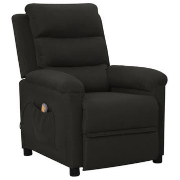 vidaXL Massagestoel stof zwart, Verzenden, Nieuw