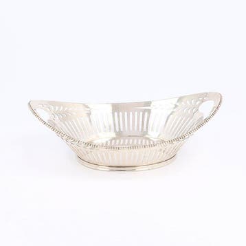 H. Schriek. (Schoonhoven, 1942). - Bonbon mand - .833 zilver, Antiek en Kunst