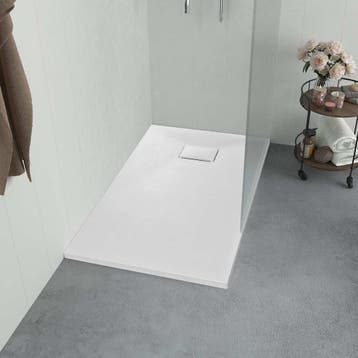 vidaXL Douchebak 90x80 cm SMC wit, Verzenden, Nieuw