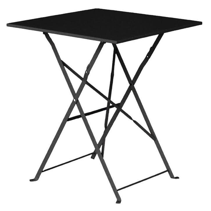 Inklapbare Tafel | Staal | Zwart | In-/Outdoor |, Zakelijke goederen, Horeca | Keukenapparatuur, Nieuw in verpakking, Verzenden