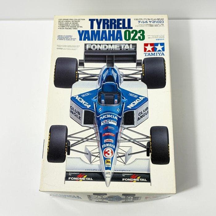 Tamiya 1:20 - Modelbouwdoos - Tyrrell Yamaha 023 - Vintage, Hobby en Vrije tijd, Modelauto's | 1:5 tot 1:12