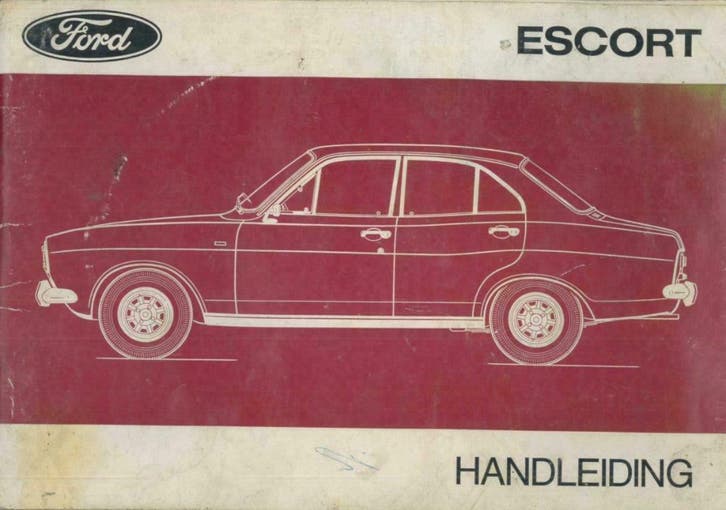 1972 Ford Escort Instructieboekje Handleiding Nederlands!, Auto diversen, Handleidingen en Instructieboekjes, Verzenden