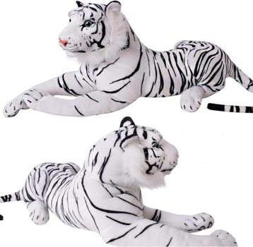 Decoratieve reuze knuffel tijger 110 cm lang, Verzenden, Nieuw, Overige typen