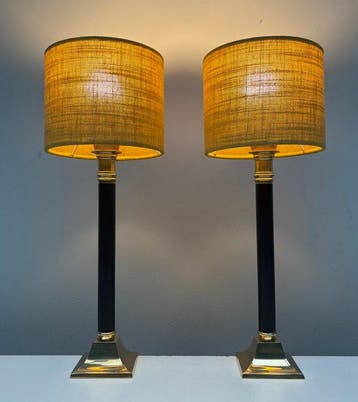 Tafellamp - Messing - Twee tafellampen