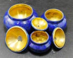 Lapis Lazuli Edelsteen Pots - Hoogte: 121 mm - Breedte: 120