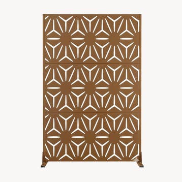 Scheidingswand Kilsturd privacyscherm 180x120x40 cm bruin ca, Tuin en Terras, Verzenden, Nieuw