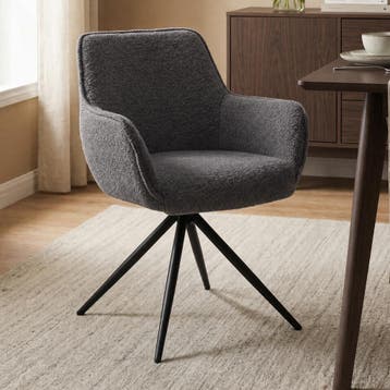 *WOONWINKEL* Tower Living Fondo Boucle Stoel Draaibaar Cemen, Huis en Inrichting, Stoelen, Verzenden, Nieuw, Grijs