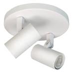 Opbouwspot Piccolo | Wit | Rond | GU10 | 2-voudig |  15cm, Ophalen of Verzenden, Nieuw, Plafondspot of Wandspot, Led