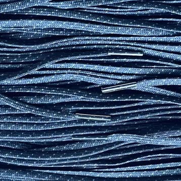 Smalle veters - Polka Navy • 120  cm x 4 mm, Ophalen of Verzenden, Nieuw