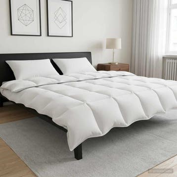 vidaXL Dekbedset met kussen Wit 200 x 200 cm Polyester,, Verzenden, Nieuw, Wit
