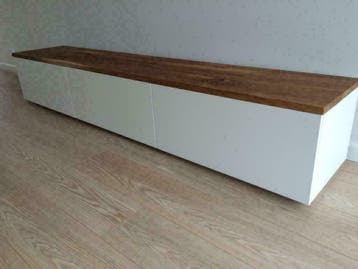 Tv meubel modern strak: staand of zwevende wandkast, Verzenden, Nieuw, 200 cm of meer, Minder dan 100 cm