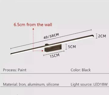 Badkamer LED Spiegel Lamp – Platte Waterdichte Wandverlichti, Verzenden, Nieuw