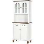 TRUUSK Keukenkast met 2 lades en open vak - Vitrinekast met, Verzenden, Nieuw