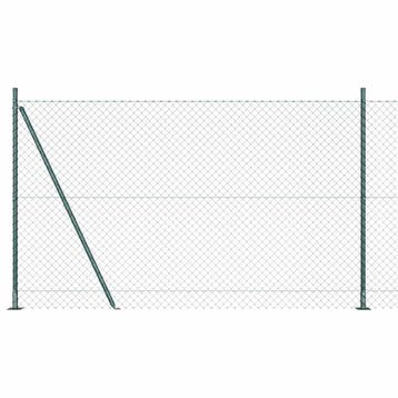 vidaXL gaashek met betonnen voetstuk 10 x 1,6 m PVC-Coated, Verzenden, Nieuw, IJzer