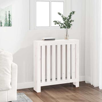 vidaXL Radiatorombouw 79,5x19x84 cm massief grenenhout wit, Verzenden, Nieuw