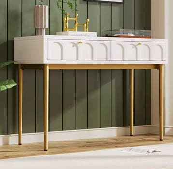 Crèmekleurige Ladekast met 2 Lades – 76,5 cm Hoog, Huis en Inrichting, Tafels | Kaptafels, Verzenden, Nieuw