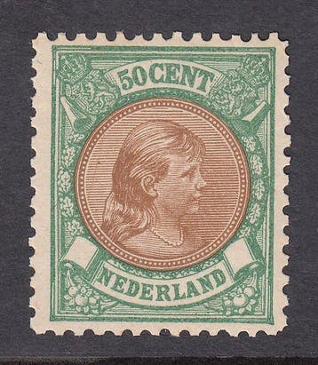 Nederland 1896 - Koningin Wilhelmina - NVPH 45, Postzegels en Munten, Postzegels | Nederland, Gestempeld