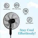 Ventilator staand - Statiefventilator - Staande ventilator -, Verzenden, Zo goed als nieuw