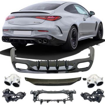 Diffuser + Uitlaatstukken (chrome) geschikt voor Mercedes CL, Auto-onderdelen, Ophalen of Verzenden, Nieuw
