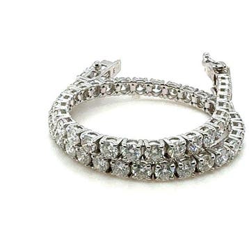 Armband - 14 karaat Witgoud - 5.55ct. tw. Diamant, Nieuw