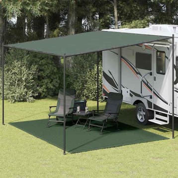 vidaXL Tenttapijt 300x400 cm HDPE groen, Caravans en Kamperen, Verzenden, Nieuw