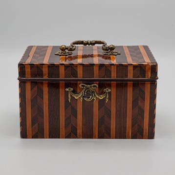 Theekistje / doosje - Marquetry of various precious wood