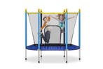 Trampoline 140cm Blauw/Geel | Met Net | Laatste Stuks!, Kinderen en Baby's, Ophalen of Verzenden, Nieuw