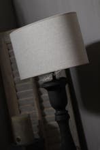 Grote ovale lampenkap ruw linnen Leem 40 cm, Huis en Inrichting, Lampen | Lampenkappen, Ophalen of Verzenden, Nieuw