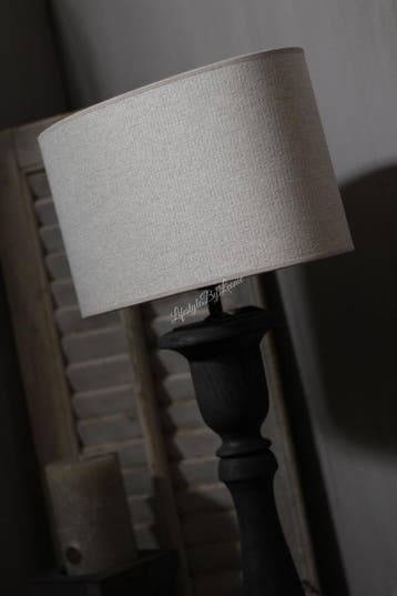 Grote ovale lampenkap ruw linnen Leem 40 cm, Huis en Inrichting, Lampen | Lampenkappen, Ophalen of Verzenden, Nieuw