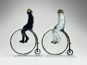 Studio Habrat - Beeldje - Old Bicycle (2) - Glas