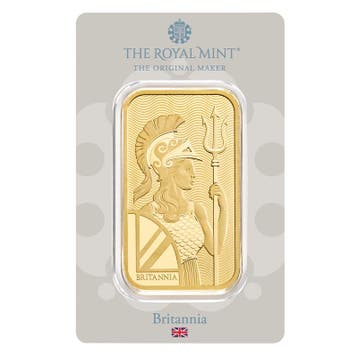 50 gram goudbaar Britannia, Postzegels en Munten, Verzenden