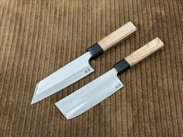 Keukenmes - Bunka & Nakiri - Met de hand afgewerkt Japans