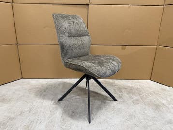 Veiling - Stoel Mellow (set van 6) - draaibaar - stof Taupe, Huis en Inrichting, Nieuw