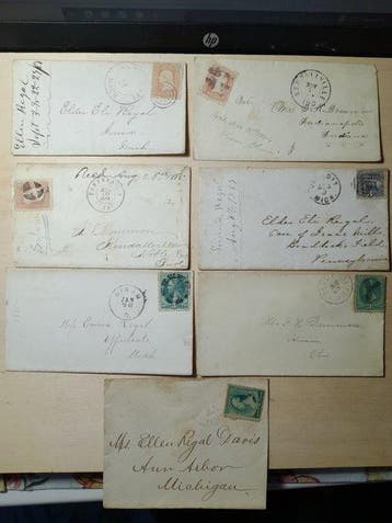 Verenigde Staten 1861/1889 - Uitzonderlijk archief van de, Gestempeld